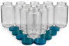 Bottle Set of 8, 950 mL, Glass with Caps