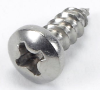 Screw, Phillips Pan Head Tapping, Stainless Steel, 6-X .375