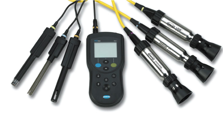 Hach HQ40D Meter and Probe Portable ph Conductivity