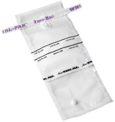 Bag, Sterile, Whirl-Pak with Dechlorinating Agent, 100 mL, 100/pk