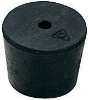 Stopper, Rubber, One Hole, Size 4, 6/pk