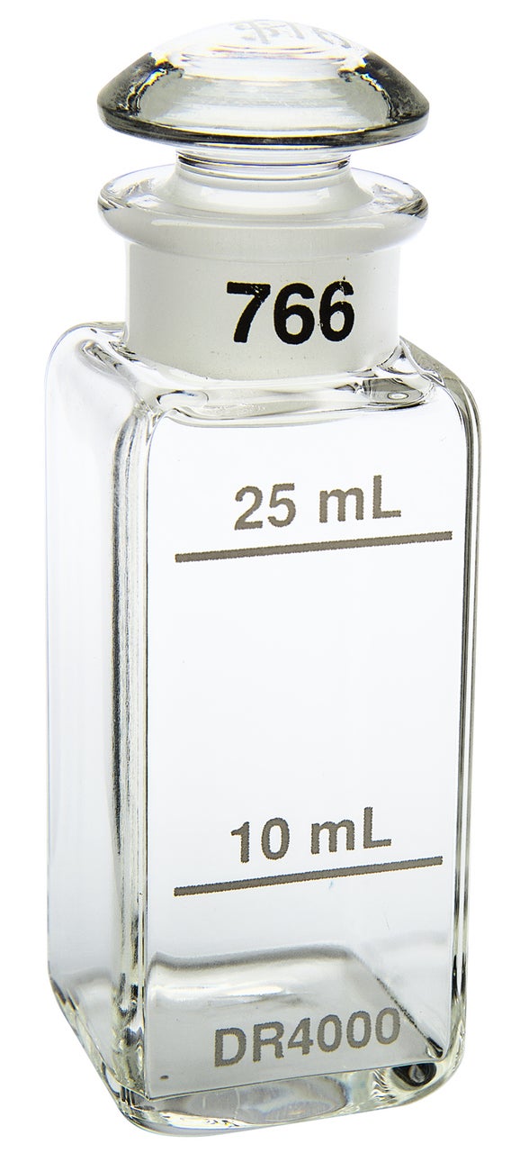Sample Cells: 1" Square Glass 10mL & 25mL with Caps