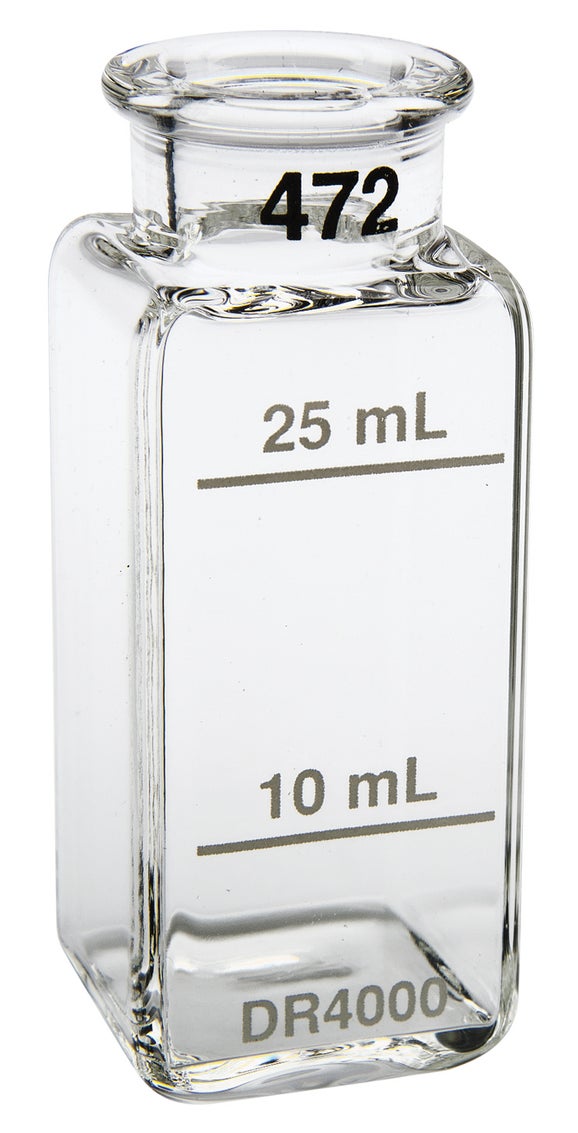 Sample Cell: 1" Square Glass 10mL & 25mL