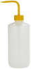 Bottle, Wash, Nalgene®, Narrow Mouth, 500 mL, Yellow Cap/Stem, 6/pk